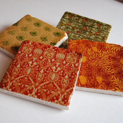 Rich Tapestry Stone Coasters // Set of 4