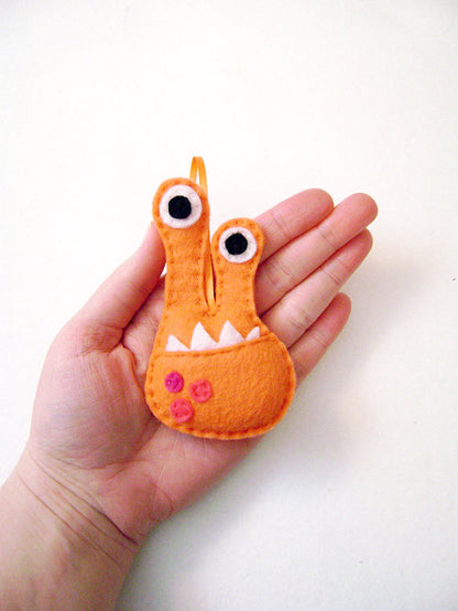 Monster Felt Ornament // By Red Marionette