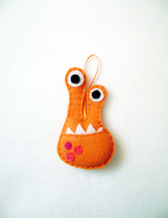 Monster Felt Ornament // By Red Marionette