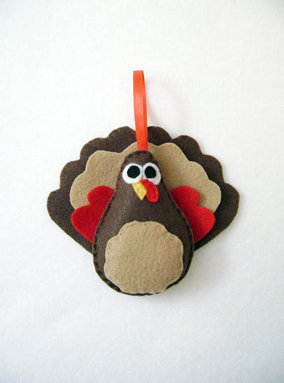 Turkey Felt Ornament // By Red Marionette