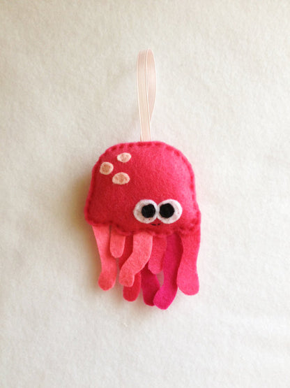 Jelly Fish Felt Ornament // By Red Marionette