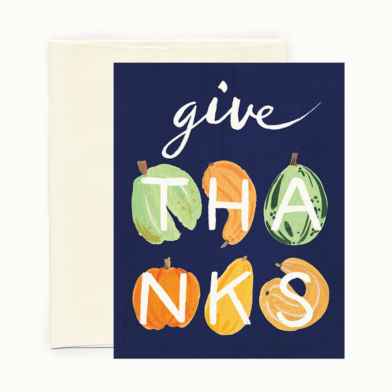 Thanksgiving Squash Card