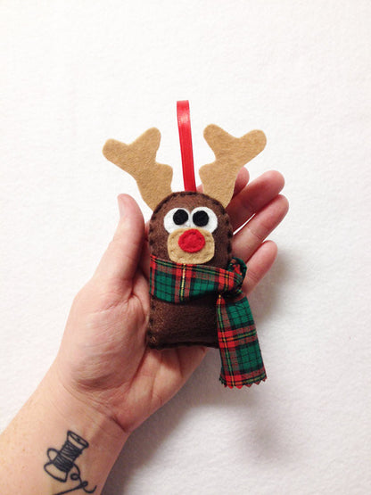 Reindeer Felt Ornament