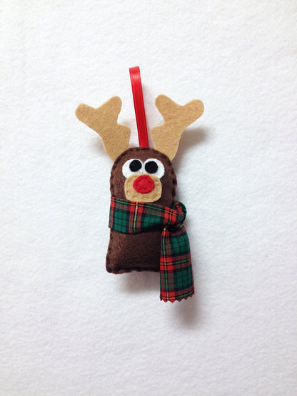 Reindeer Felt Ornament