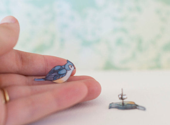 Tufted Titmouse Studs