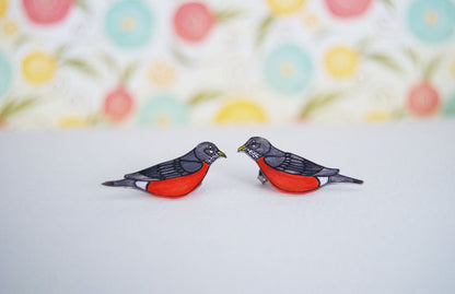 Robin Bird Studs