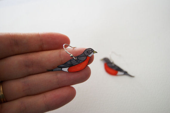 Robin Bird Studs