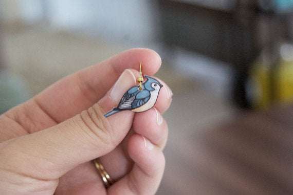 Tufted Titmouse Studs
