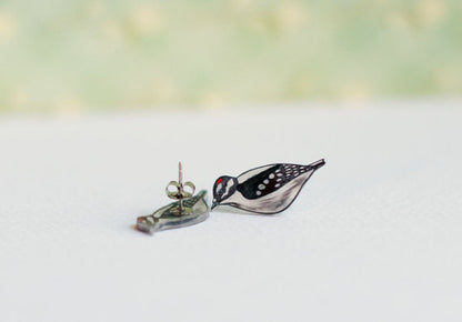 Downy Woodpecker Studs