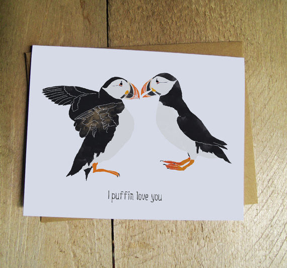 I Puffin Love You Card