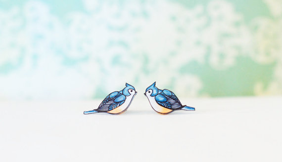 Tufted Titmouse Studs