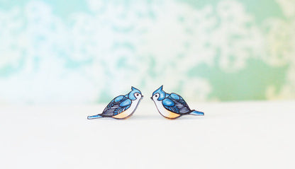 Tufted Titmouse Studs
