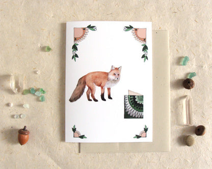 Critters and Cards: Fox - Greeting Card