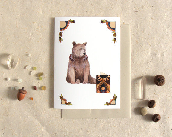 Critters and Cards: Bear - Greeting Card