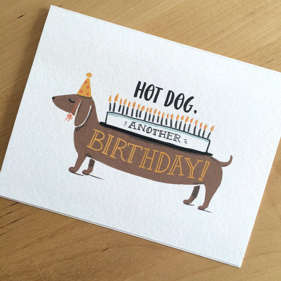 Hot Dog Happy Birthday - Card