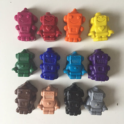 Eco-Friendly Robot Crayons