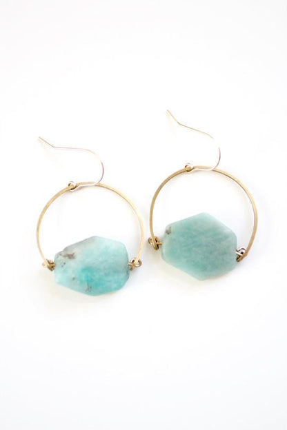 Amazonite Arch Earrings
