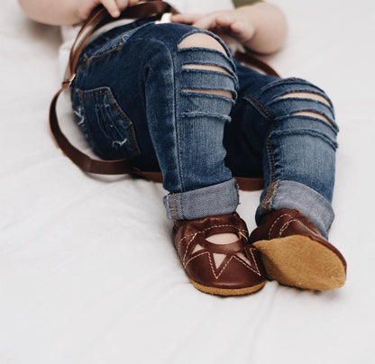 Mint Blue Sunrise Sandals Soft Soled Leather Shoes Baby and Toddler Shoes