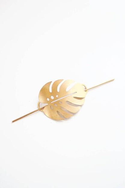 Monstera Leaf Hair Pin
