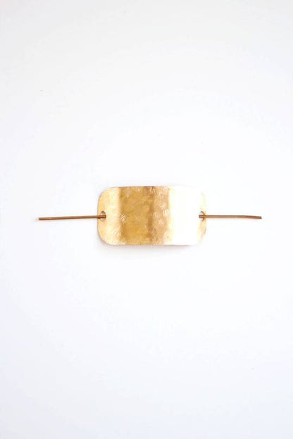 Hammered Bar Hair Pin
