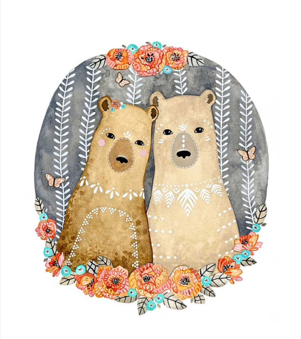 Little Bears Aura And Marlo 8x10" Print