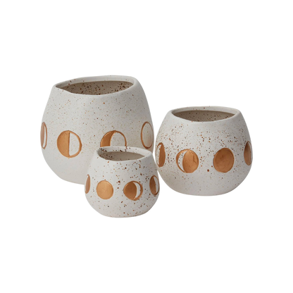 Moon Phase Speckled Pot