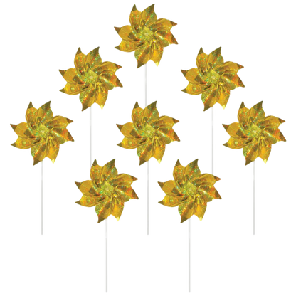 Gold Mylar Pinwheels