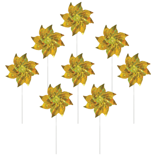 Gold Mylar Pinwheels