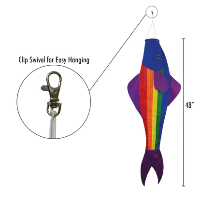 Rainbow Fishy 48" Fishsock