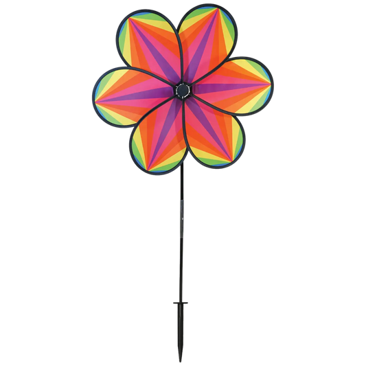 19" Rainbow Star Flower Spinner