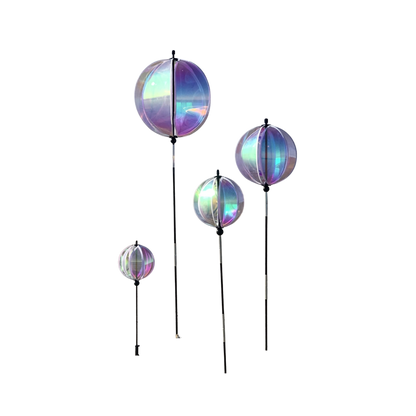 Iridescent 11" Gazing Ball Spinner