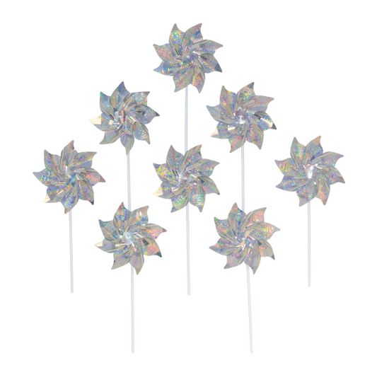 Silver Sparkle Pinwheels
