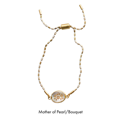 Gemstone Pull Tie Bracelets