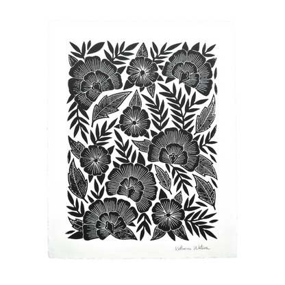 Hand Block Printed Art Print No. 5059