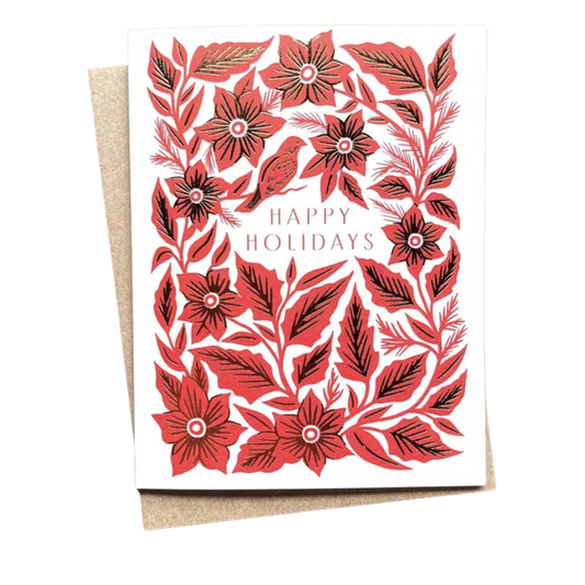 "Happy Holidays," Foil Stamped Card, XM57