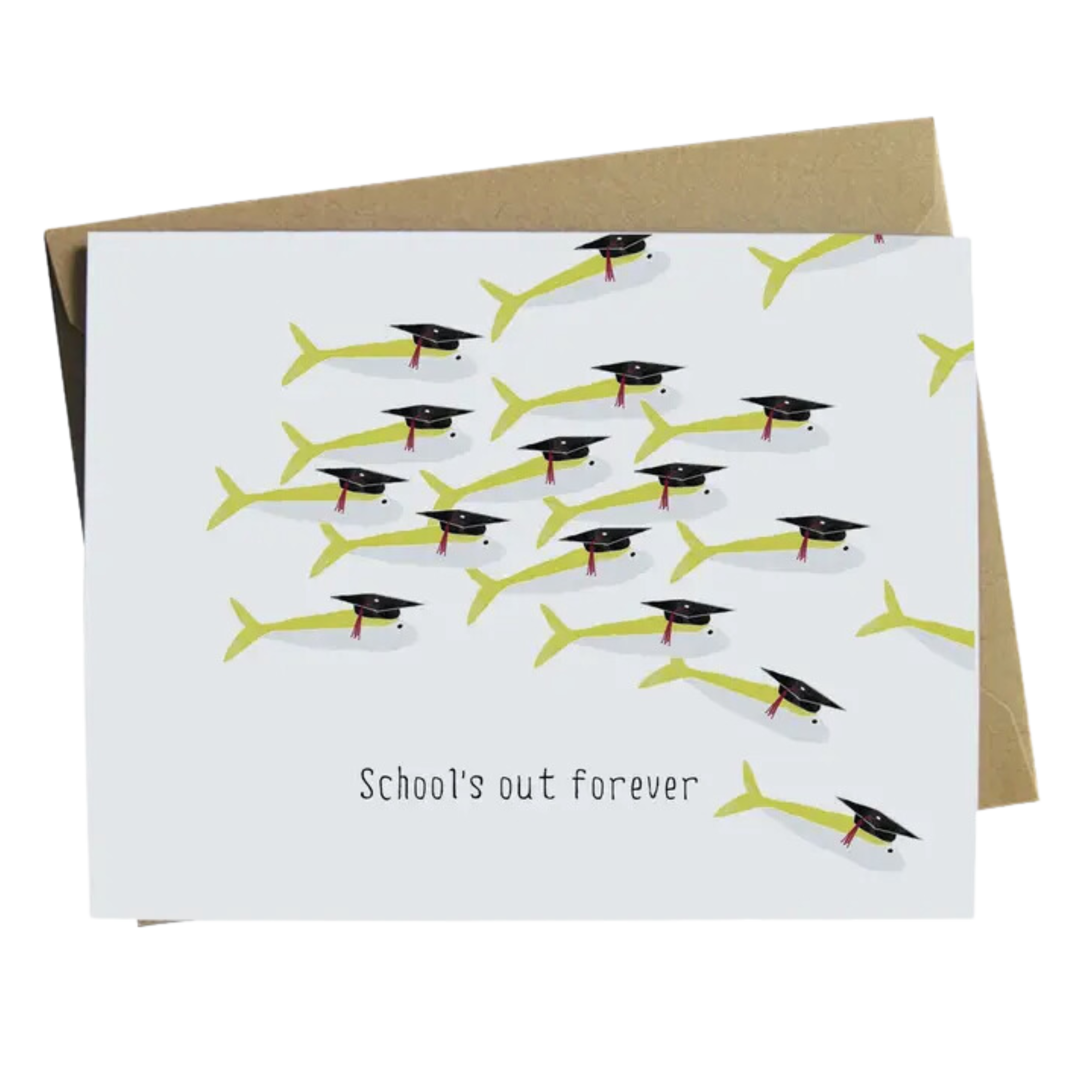 Fish Graduation Invites School of Fish Graduation Card โ Daydream Art Supply