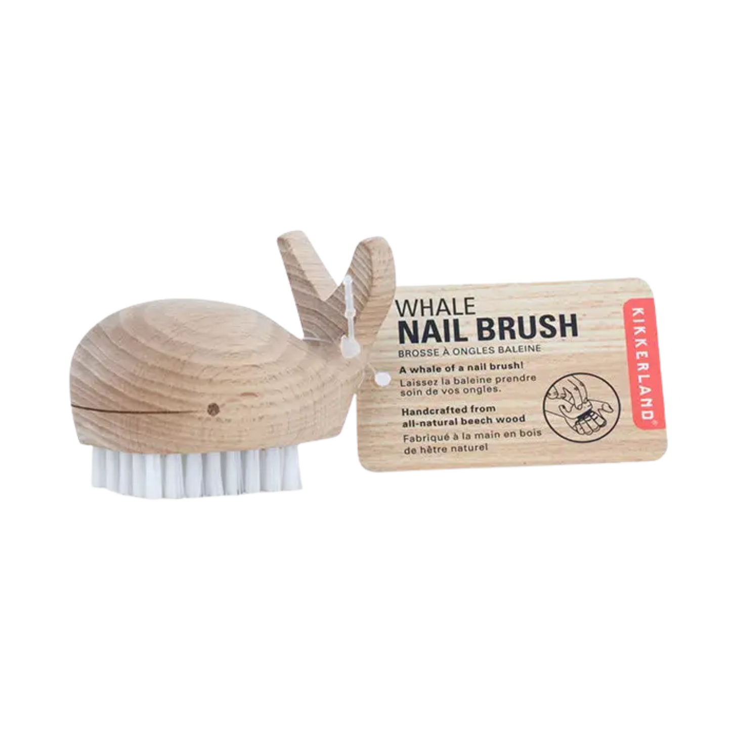 Wooden Whale Nail Brush
