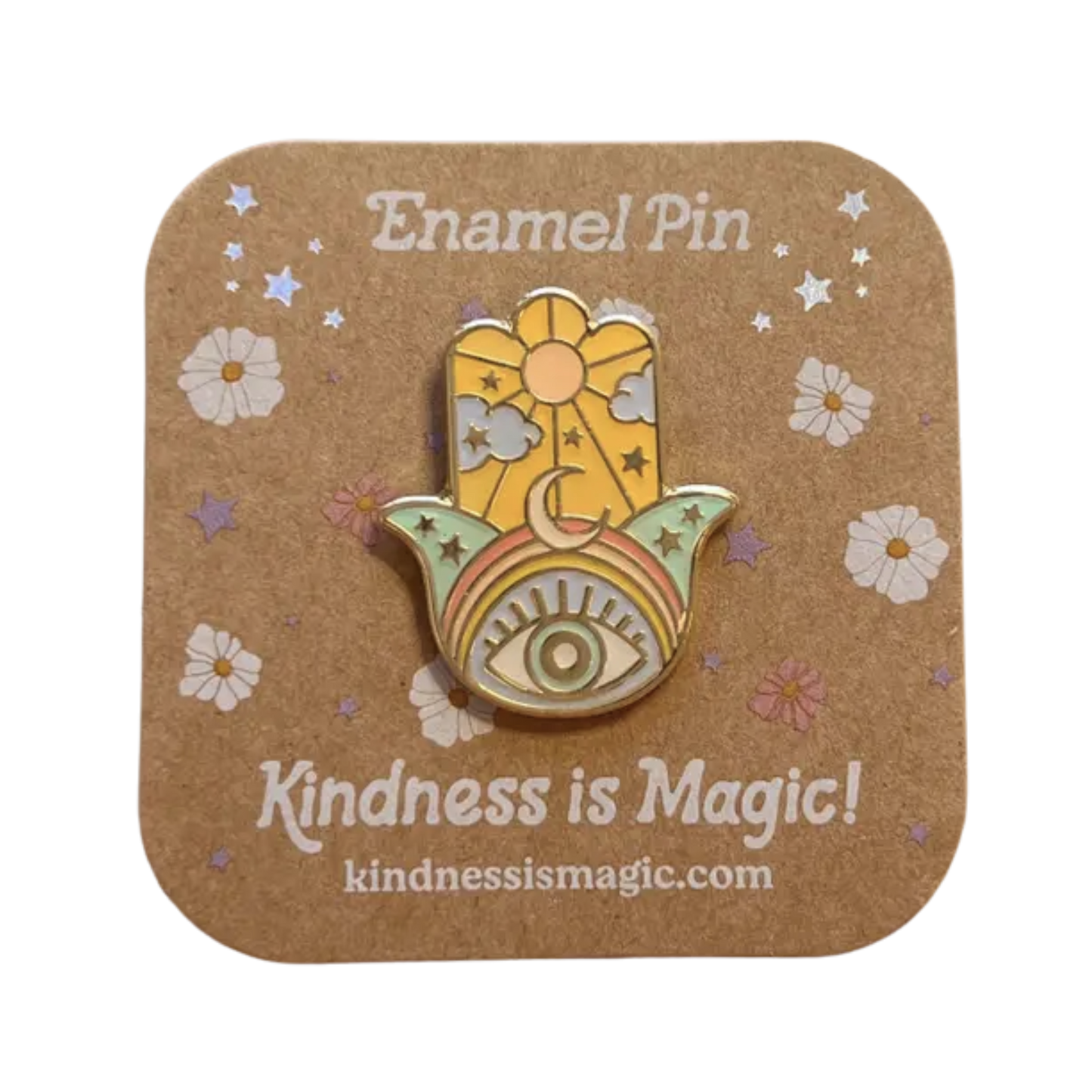 Hamsa Enamel Pin