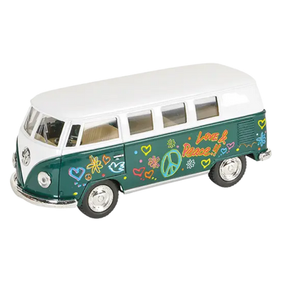 Volkswagen Flower Power Bus Toy Car