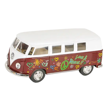 Volkswagen Flower Power Bus Toy Car