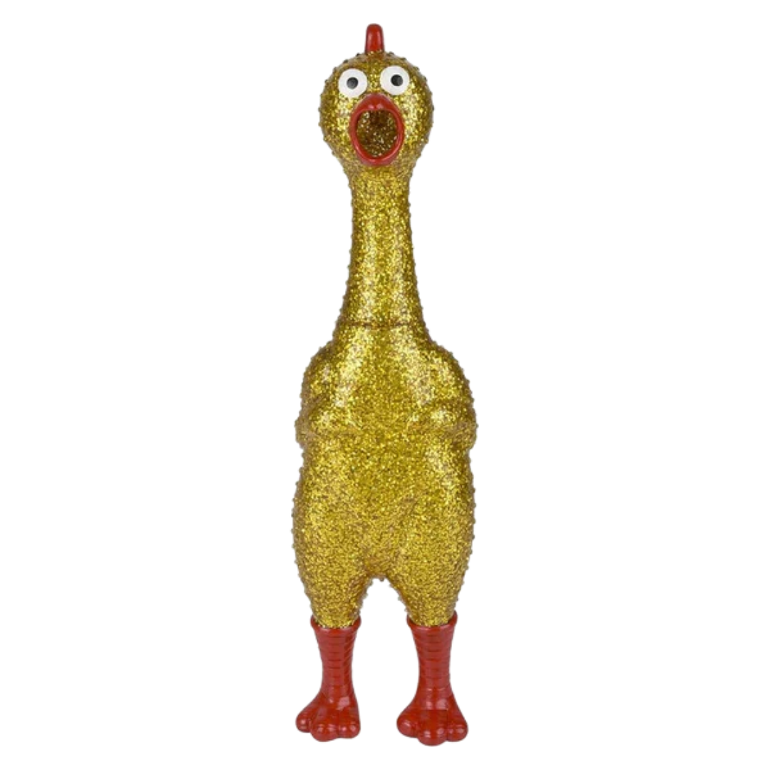 Sparkle Rubber Chicken