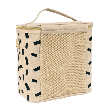 Linen Block Lunch Poche