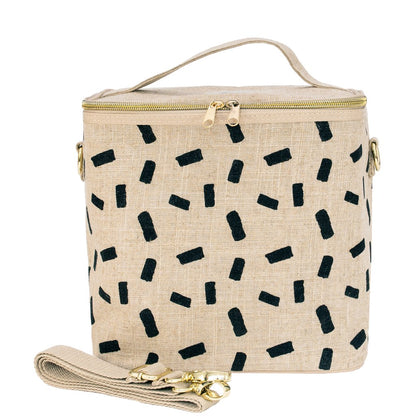 Linen Block Lunch Poche