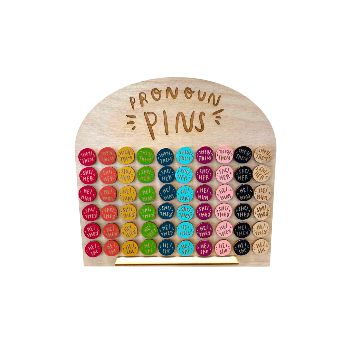 She/Her Pronoun Pin