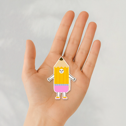 Pencil Friend Sticker