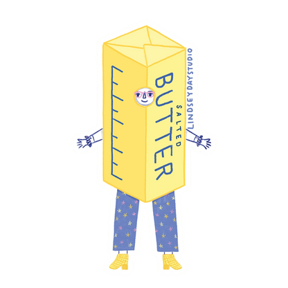Butter Barb Sticker