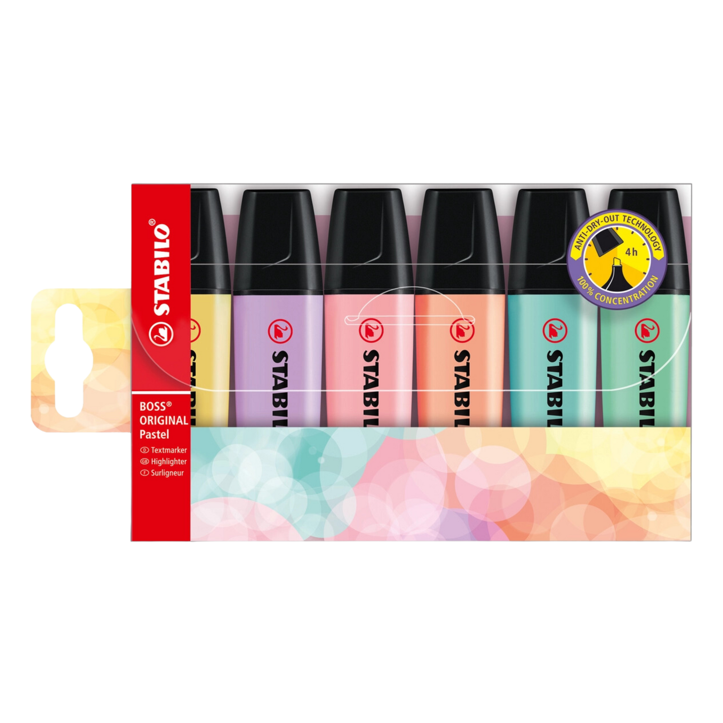 Stabilo Boss Original Pastel Highlighters 6-Colors Set