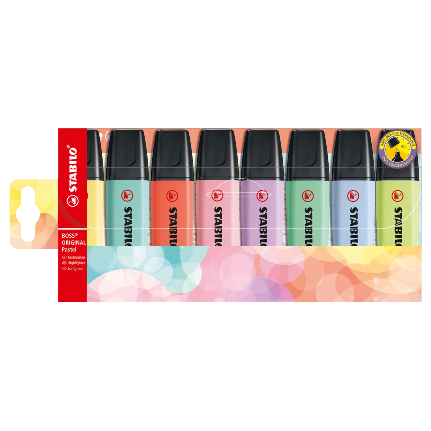 Stabilo Boss Original Pastel Highlighters 8-Colors Set