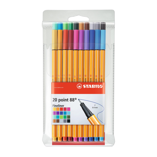 Stabilo Point 88 20-Color Wallet Set