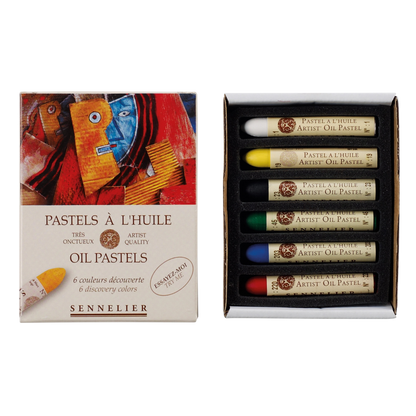 Sennelier Oil Pastel 6-Color, Discovery Set